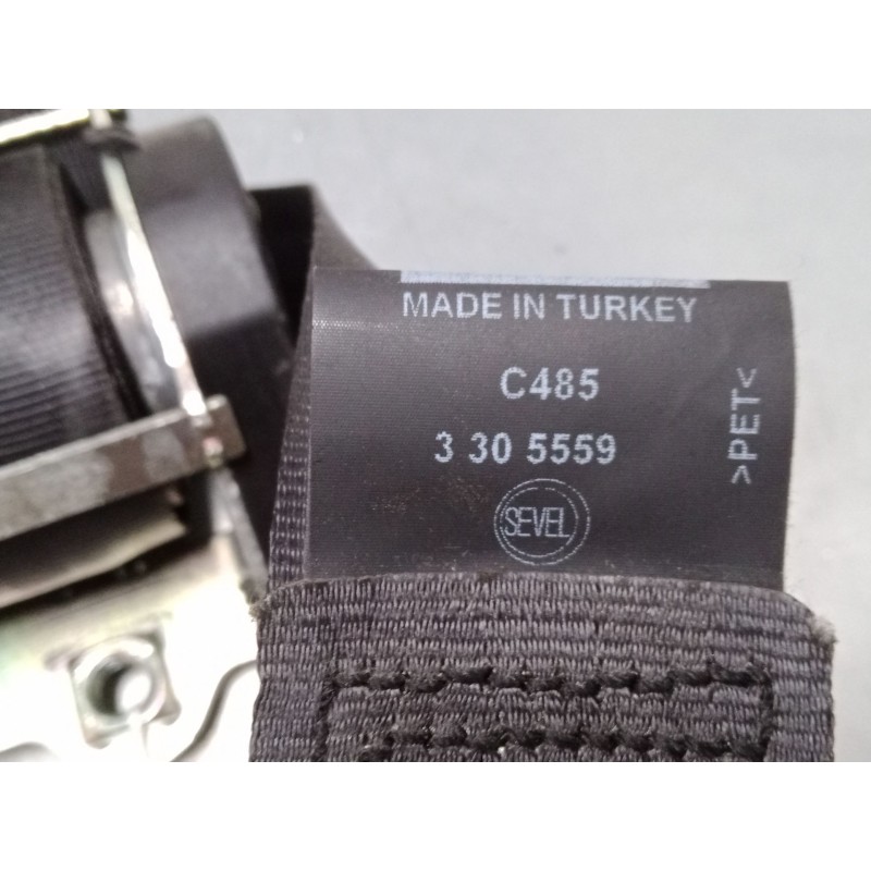 Recambio de cinturon seguridad delantero derecho para peugeot box bus17 l4h2 160 box bus17 l4h2 160 referencia OEM IAM 735507779