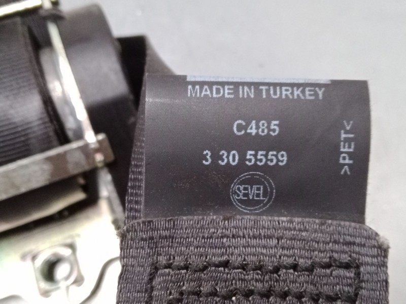Recambio de cinturon seguridad delantero derecho para peugeot box bus17 l4h2 160 box bus17 l4h2 160 referencia OEM IAM 735507779