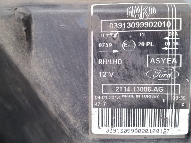 Recambio de faro derecho para ford tourneo connect 1.8 tdci referencia OEM IAM   