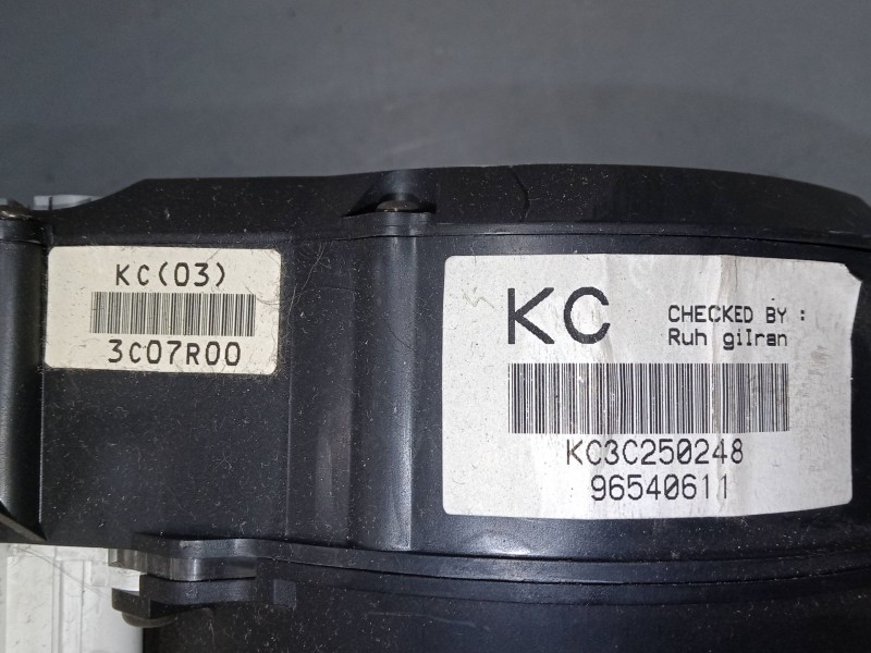 Recambio de cuadro instrumentos para daewoo kalos (klas) 1.2 referencia OEM IAM 96540611   Recambio de cuadro instrumentos para daewoo kalos (klas) 1.2 referencia OEM IAM 96540611