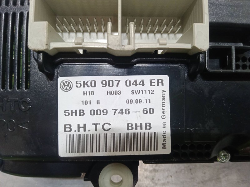 Recambio de mando climatizador para volkswagen golf vi (5k1) 1.6 tdi referencia OEM IAM 5K0907044ER   Recambio de mando climatizador para volkswagen golf vi (5k1) 1.6 tdi referencia OEM IAM 5K0907044ER