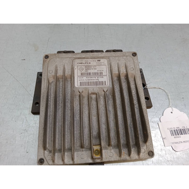 Recambio de centralita motor uce para renault clio ii (bb_, cb_) 1.5 dci (b/cb08) referencia OEM IAM 8200331477  
