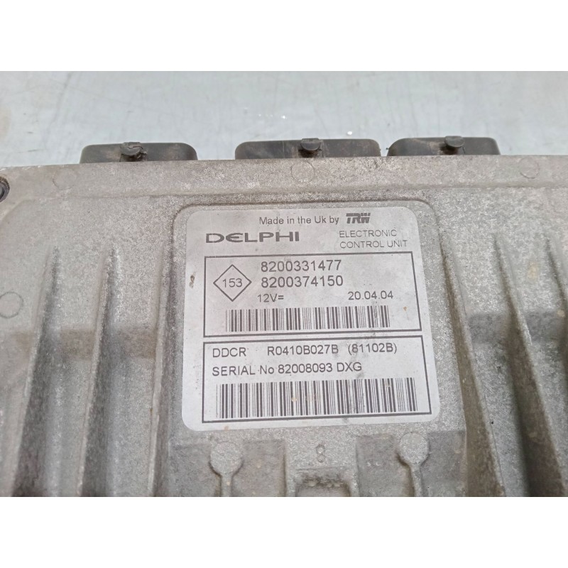 Recambio de centralita motor uce para renault clio ii (bb_, cb_) 1.5 dci (b/cb08) referencia OEM IAM 8200331477   Recambio de centralita motor uce para renault clio ii (bb_, cb_) 1.5 dci (b/cb08) referencia OEM IAM 8200331477