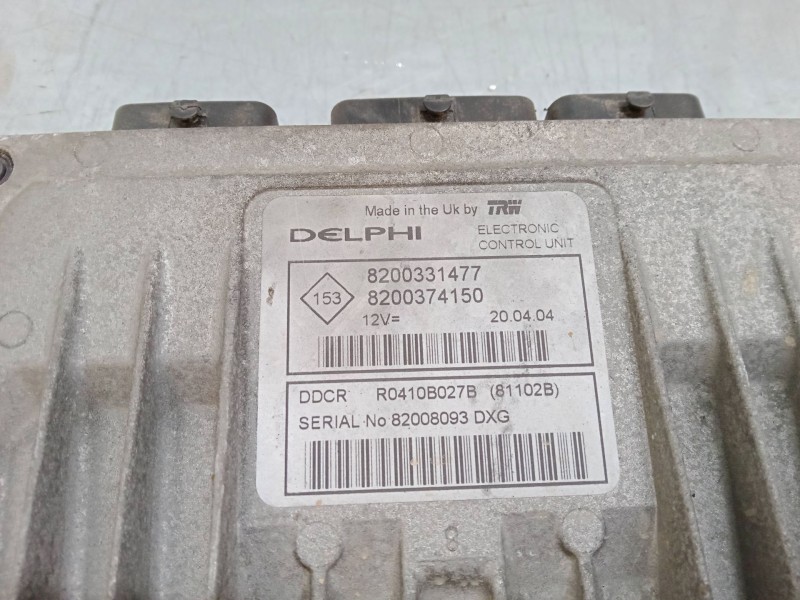 Recambio de centralita motor uce para renault clio ii (bb_, cb_) 1.5 dci (b/cb08) referencia OEM IAM 8200331477   Recambio de centralita motor uce para renault clio ii (bb_, cb_) 1.5 dci (b/cb08) referencia OEM IAM 8200331477