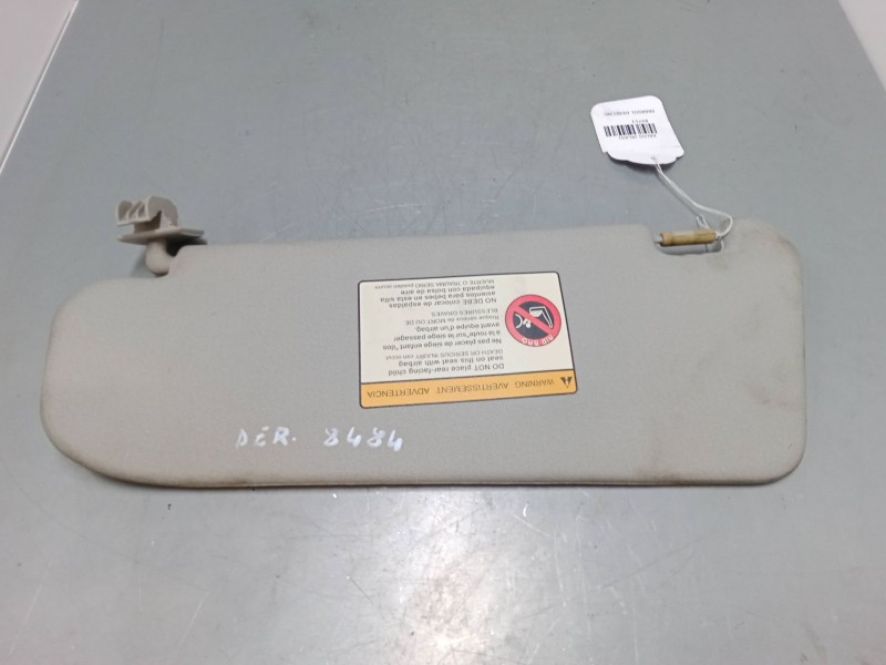 Recambio de parasol derecho para chevrolet aveo / kalos hatchback (t200) 1.2 referencia OEM IAM    Recambio de parasol derecho para chevrolet aveo / kalos hatchback (t200) 1.2 referencia OEM IAM