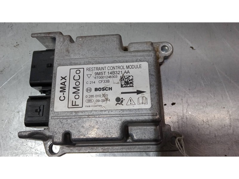 Recambio de centralita airbag para ford c-max (dm2) 1.6 tdci referencia OEM IAM 9m5t14b321aa      6t0001248303     0285010700   Recambio de centralita airbag para ford c-max (dm2) 1.6 tdci referencia OEM IAM 9m5t14b321aa      6t0001248303     0285010700