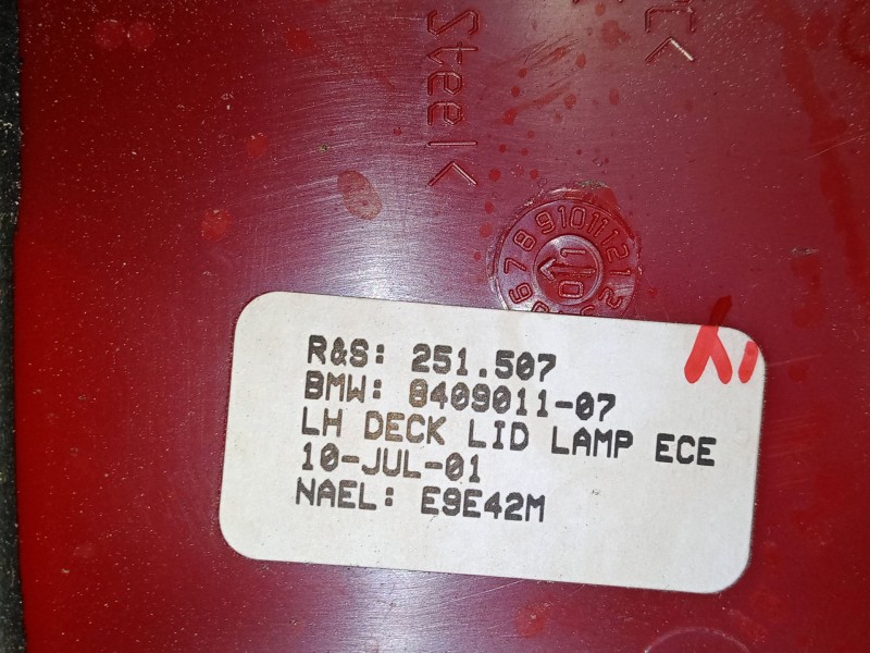 Recambio de piloto trasero porton izquierdo para bmw x5 (e53) 4.4 i referencia OEM IAM 840901107   Recambio de piloto trasero porton izquierdo para bmw x5 (e53) 4.4 i referencia OEM IAM 840901107