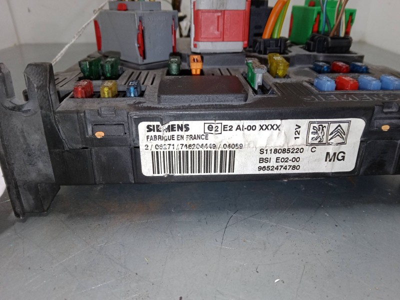 Recambio de bsi para peugeot 206 cc (2d) 1.6 16v (2dnfuf, 2dnfur) referencia OEM IAM 9652474780   Recambio de bsi para peugeot 206 cc (2d) 1.6 16v (2dnfuf, 2dnfur) referencia OEM IAM 9652474780