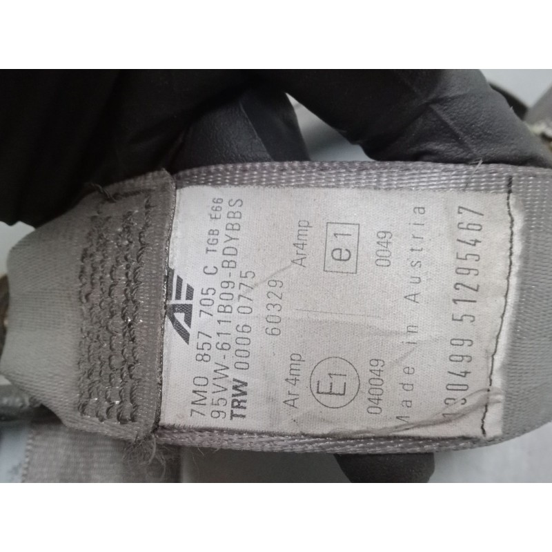 Recambio de cinturon seguridad delantero izquierdo para ford galaxy i (wgr) 1.9 tdi referencia OEM IAM 7M0857705C   Recambio de cinturon seguridad delantero izquierdo para ford galaxy i (wgr) 1.9 tdi referencia OEM IAM 7M0857705C