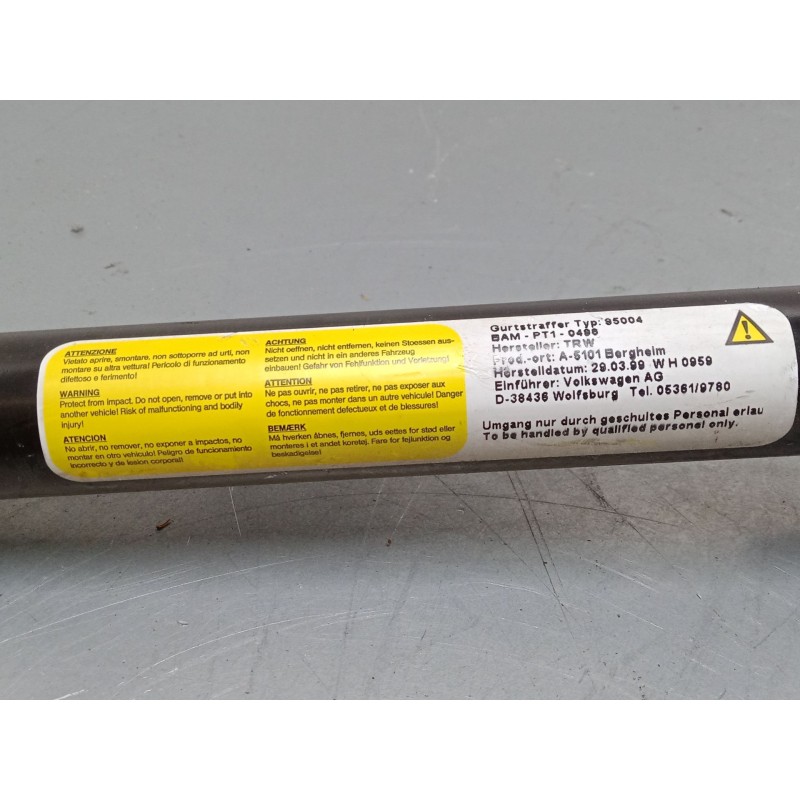 Recambio de cinturon seguridad delantero derecho para ford galaxy i (wgr) 1.9 tdi referencia OEM IAM 7M0857706C  