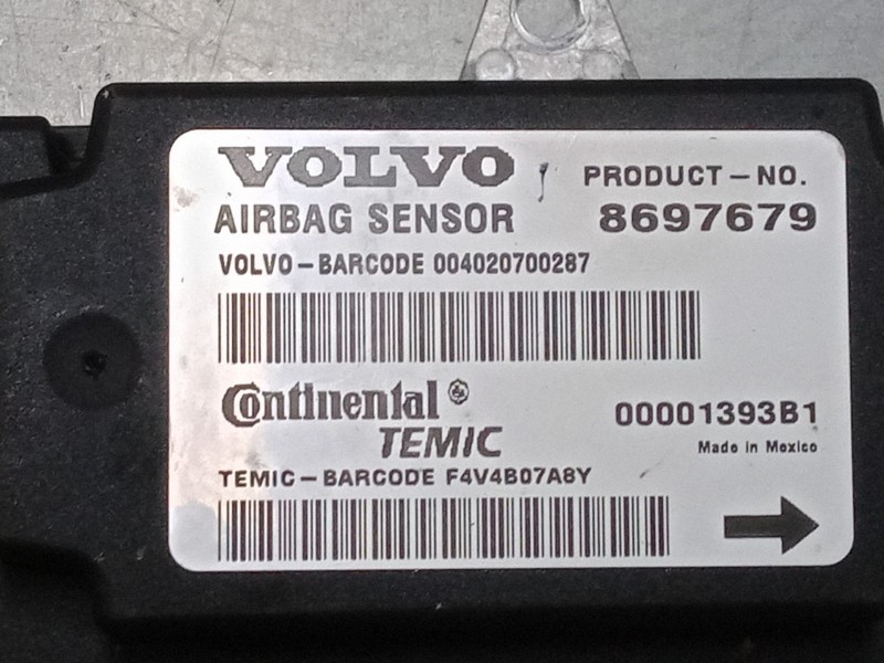 Recambio de centralita airbag para volvo v50 (545) 2.4 referencia OEM IAM 8697679  