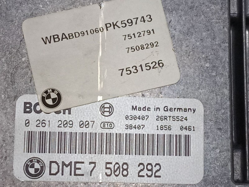 Recambio de centralita motor uce para bmw 3 (e46) 316 i referencia OEM IAM 0261209007   Recambio de centralita motor uce para bmw 3 (e46) 316 i referencia OEM IAM 0261209007