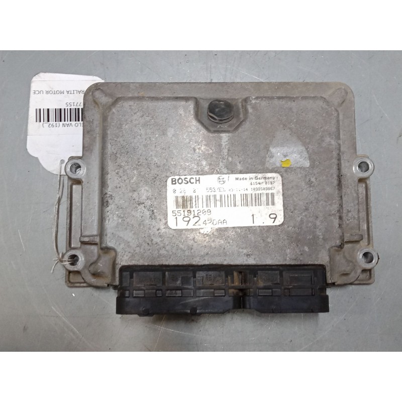 Recambio de centralita motor uce para fiat stilo van (192_) 1.9 jtd (192dxe1a) referencia OEM IAM 55191209  0281011553