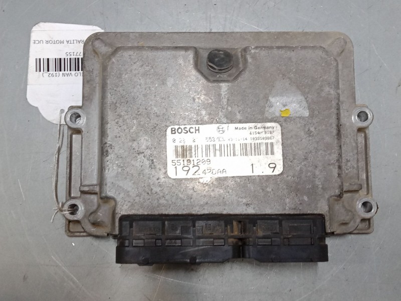Recambio de centralita motor uce para fiat stilo van (192_) 1.9 jtd (192dxe1a) referencia OEM IAM 55191209  0281011553 Recambio de centralita motor uce para fiat stilo van (192_) 1.9 jtd (192dxe1a) referencia OEM IAM 55191209  0281011553