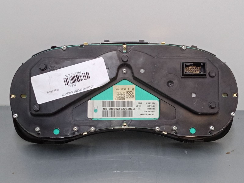 Recambio de cuadro instrumentos para peugeot 307 cc (3b) 2.0 hdi 135 referencia OEM IAM 9655925880   Recambio de cuadro instrumentos para peugeot 307 cc (3b) 2.0 hdi 135 referencia OEM IAM 9655925880