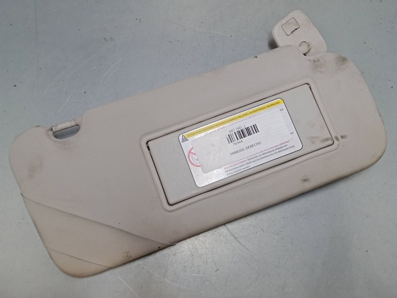 Recambio de parasol derecho para peugeot 407 (6d_) 1.6 hdi 110 (6d9hzc, 6d9hyc) referencia OEM IAM   