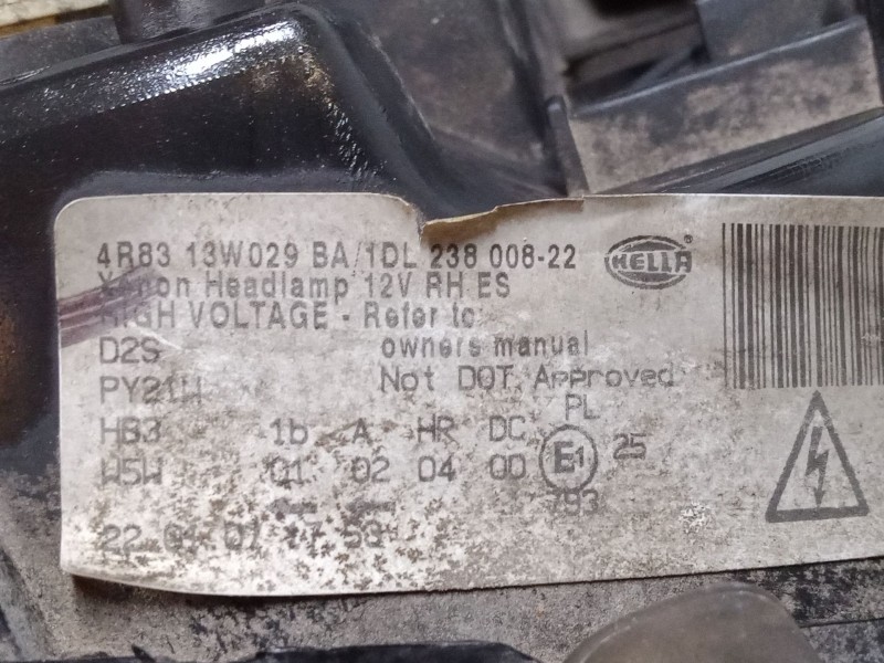 Recambio de faro derecho xenon para jaguar s-type ii (x200) 2.7 d referencia OEM IAM 1DL23800822   Recambio de faro derecho xenon para jaguar s-type ii (x200) 2.7 d referencia OEM IAM 1DL23800822