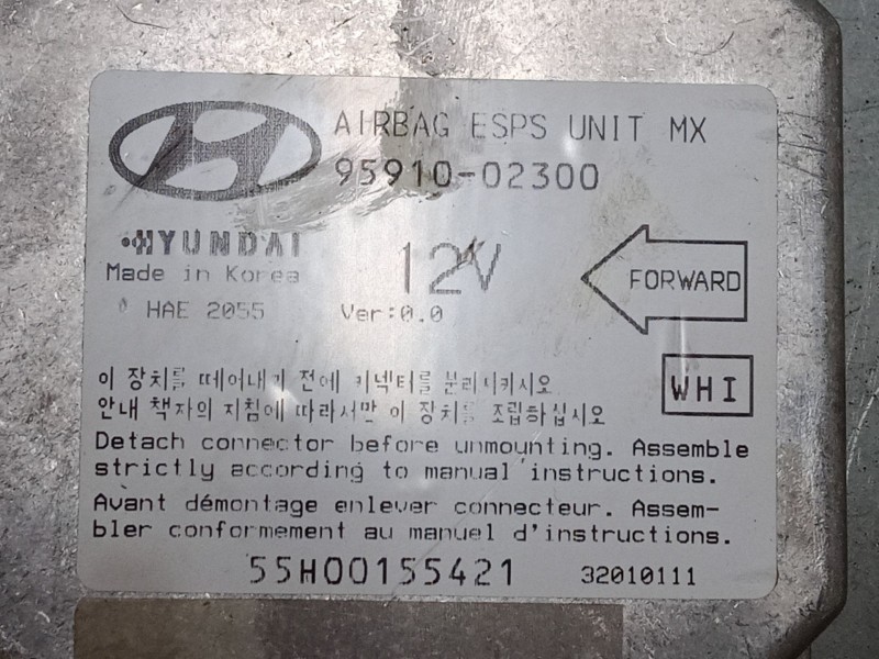 Recambio de centralita airbag para hyundai atos (mx) 1.0 i referencia OEM IAM    Recambio de centralita airbag para hyundai atos (mx) 1.0 i referencia OEM IAM
