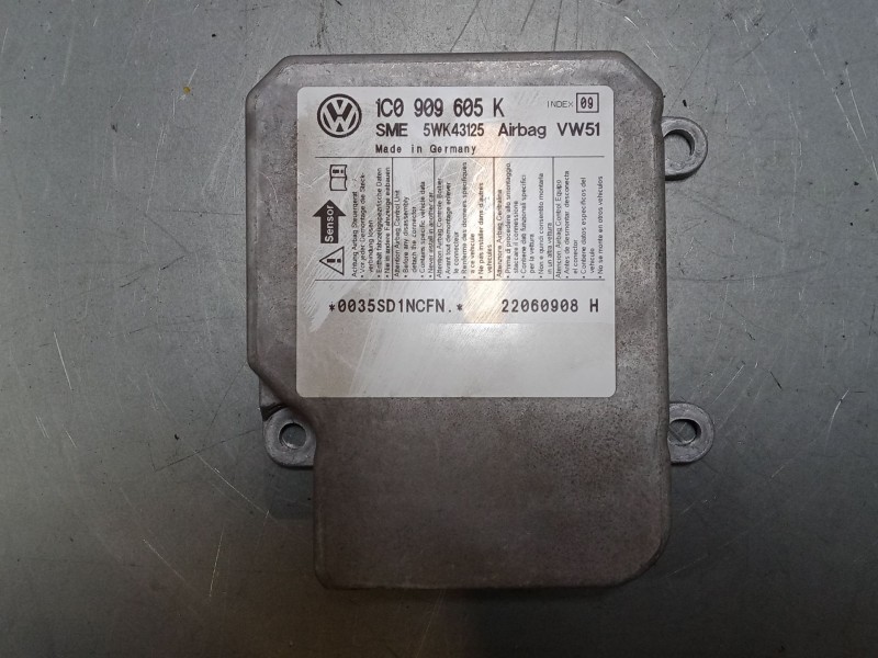 Recambio de centralita airbag para volkswagen polo iv (9n_, 9a_) 1.4 16v referencia OEM IAM   