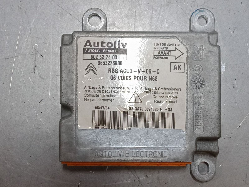 Recambio de centralita airbag para citroën xsara picasso (n68) 2.0 hdi referencia OEM IAM    Recambio de centralita airbag para citroën xsara picasso (n68) 2.0 hdi referencia OEM IAM