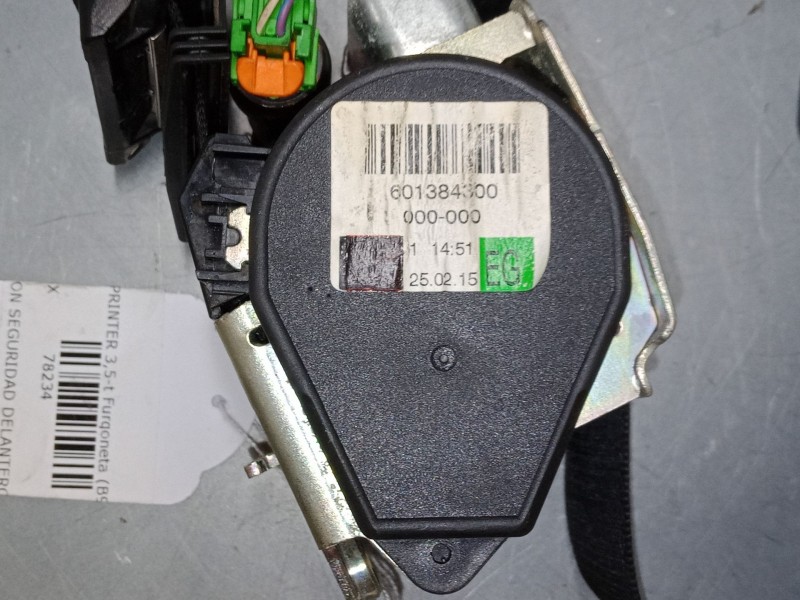 Recambio de cinturon seguridad delantero derecho para mercedes-benz sprinter 3,5-t furgoneta (b906) 310 cdi (906.631, 906.633, 9 Recambio de cinturon seguridad delantero derecho para mercedes-benz sprinter 3,5-t furgoneta (b906) 310 cdi (906.631, 906.633, 9