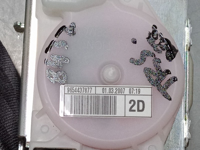 Recambio de cinturon seguridad trasero derecho para citroën c4 picasso i monospace (ud_) 1.8 i 16v referencia OEM IAM 9654437877