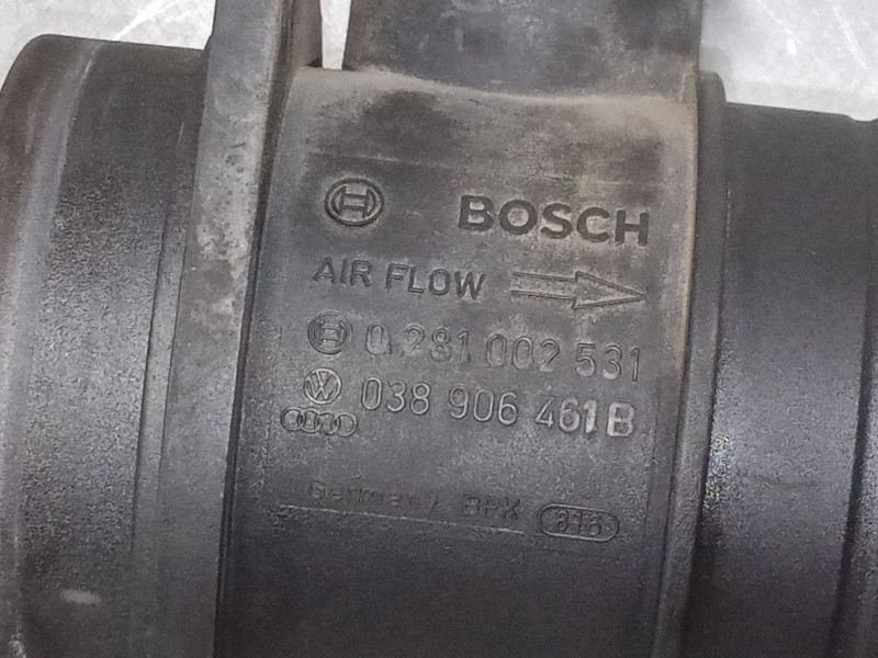 Recambio de caudalimetro para seat leon (1p1) 1.9 tdi referencia OEM IAM 038906461B   Recambio de caudalimetro para seat leon (1p1) 1.9 tdi referencia OEM IAM 038906461B