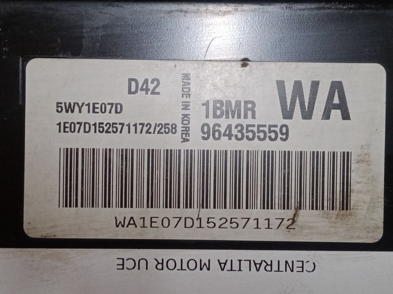 Recambio de centralita motor uce para chevrolet aveo / kalos hatchback (t200) 1.2 referencia OEM IAM 96435559  
