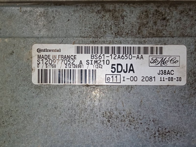 Recambio de centralita motor uce para ford fusion (ju_) 1.4 referencia OEM IAM BS6112A650AA 5DJA S120977052 A