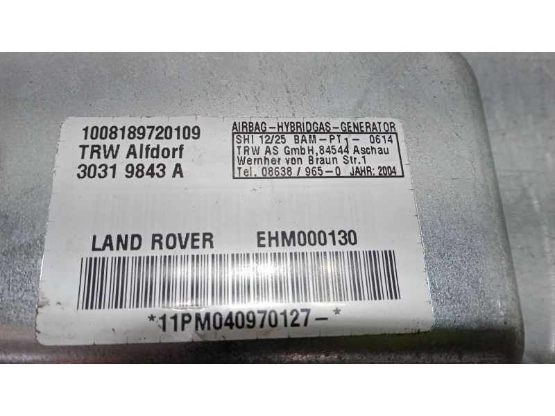 Recambio de airbag de puerta delantero izquierdo para land rover range rover iii (l322) 4.4 4x4 referencia OEM IAM 11PM040970127