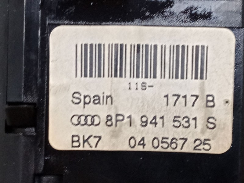 Recambio de conmutador de luces para audi a3 sportback (8pa) 1.6 referencia OEM IAM 8P1941531S  