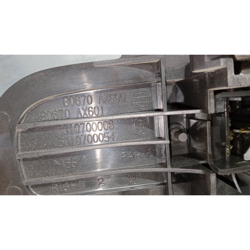 Recambio de maneta interior delantera derecha para nissan micra iii (k12) 1.2 16v referencia OEM IAM 80670AX601  80670AX600