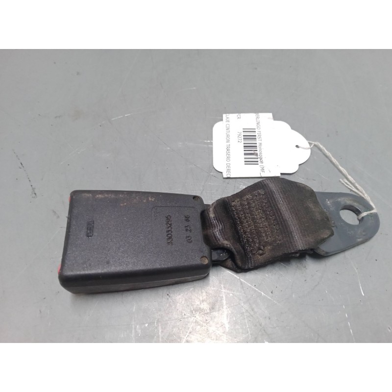 Recambio de anclaje cinturon trasero derecho para citroën berlingo / berlingo first monospace (mf_, gjk_, gfk_) 1.9 d (mfwjz) re
