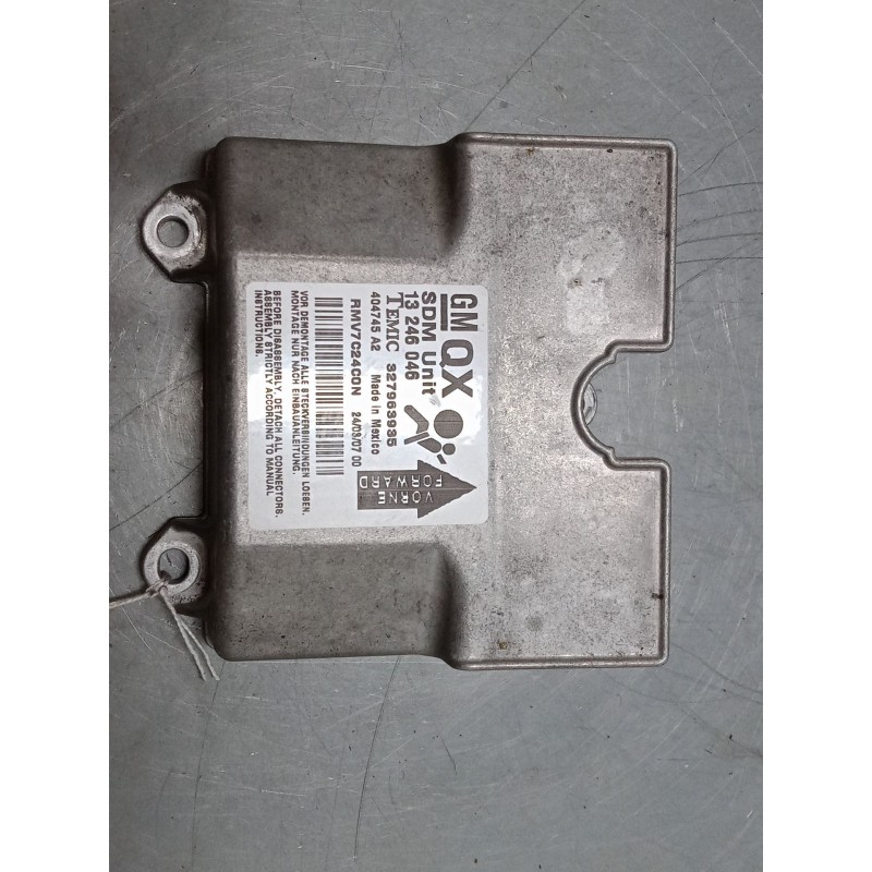 Recambio de centralita airbag para opel zafira b furgoneta/monovolumen (a05) 1.9 cdti van (m75) referencia OEM IAM   