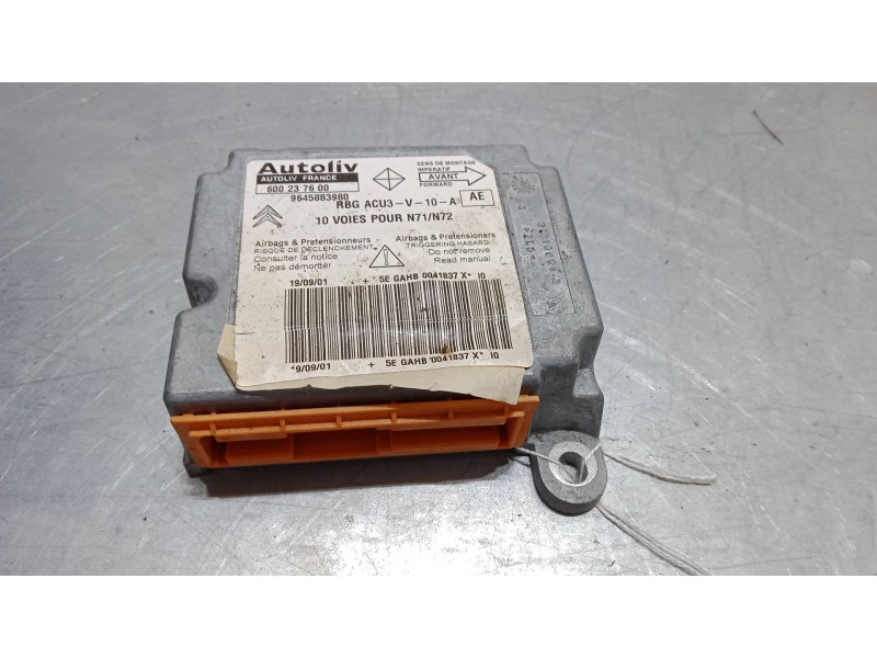 Recambio de centralita airbag para citroën xsara (n1) 2.0 hdi 109 referencia OEM IAM 9645883980  