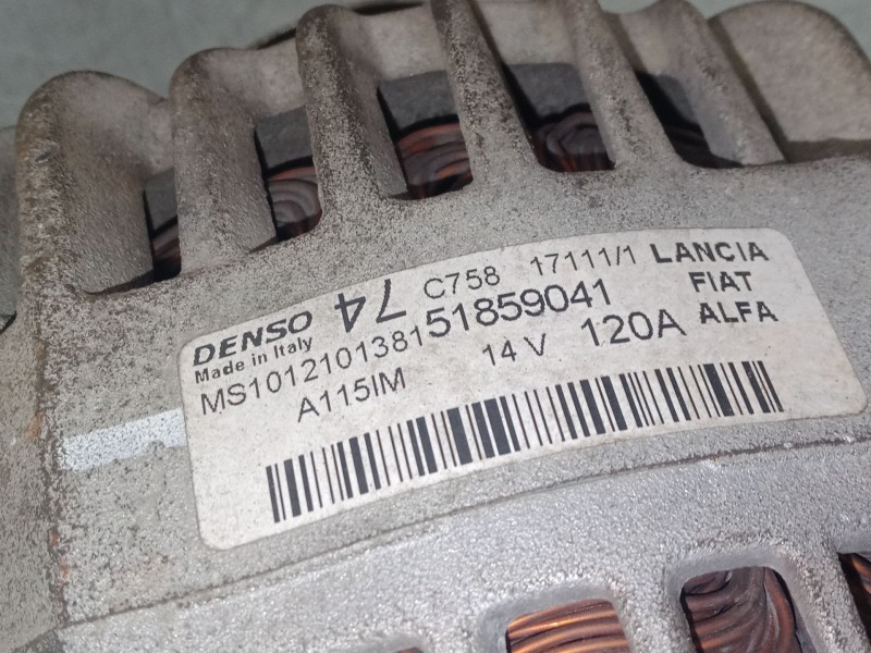 Recambio de alternador para ford ka (ru8) 1.2 referencia OEM IAM 51859041  