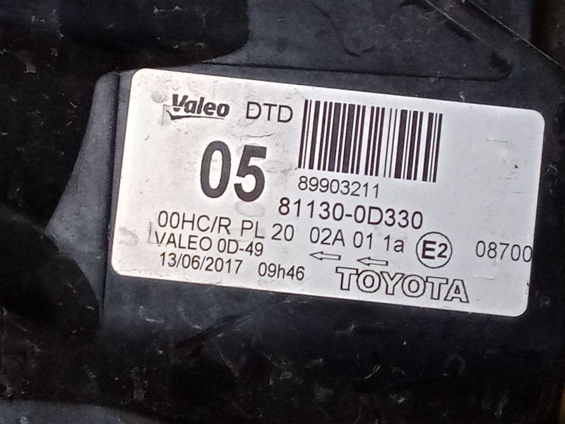 Recambio de faro derecho para toyota yaris (_p9_) 1.4 d-4d (nlp90_) referencia OEM IAM    Recambio de faro derecho para toyota yaris (_p9_) 1.4 d-4d (nlp90_) referencia OEM IAM