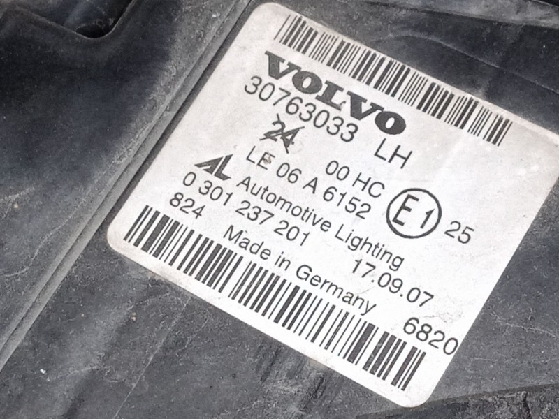 Recambio de faro izquierdo para volvo v50 (545) 2.0 d referencia OEM IAM 30763033lh  0301237201