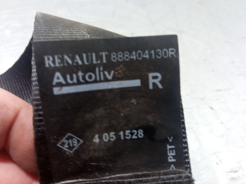 Recambio de cinturon seguridad trasero derecho para renault clio iv (bh_) 1.5 dci 90 referencia OEM IAM 888404130R  