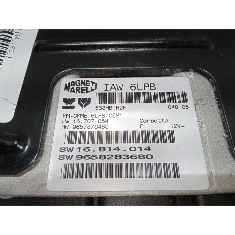 Recambio de centralita motor uce para peugeot 308 i (4a_, 4c_) 1.6 hdi referencia OEM IAM 9658283680  