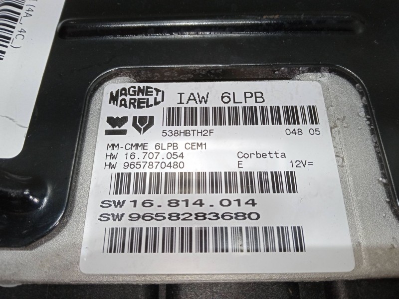 Recambio de centralita motor uce para peugeot 308 i (4a_, 4c_) 1.6 hdi referencia OEM IAM 9658283680  