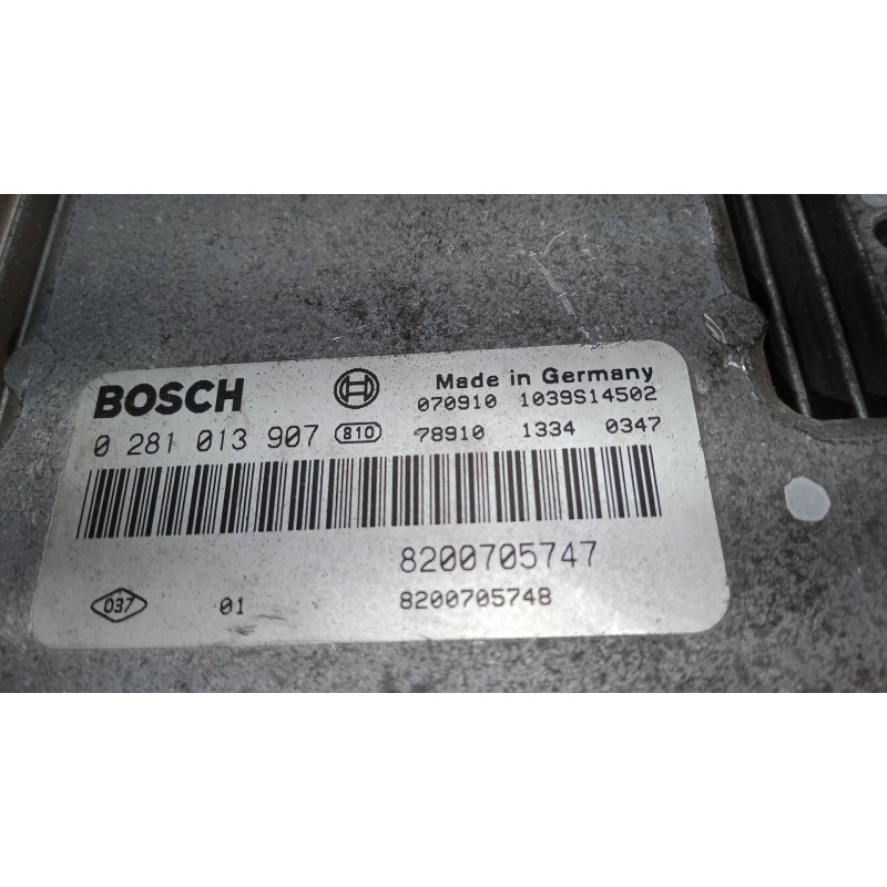 Recambio de centralita motor uce para renault grand scénic ii (jm0/1_) 1.9 dci (jm14) referencia OEM IAM 0281013907  8200705767