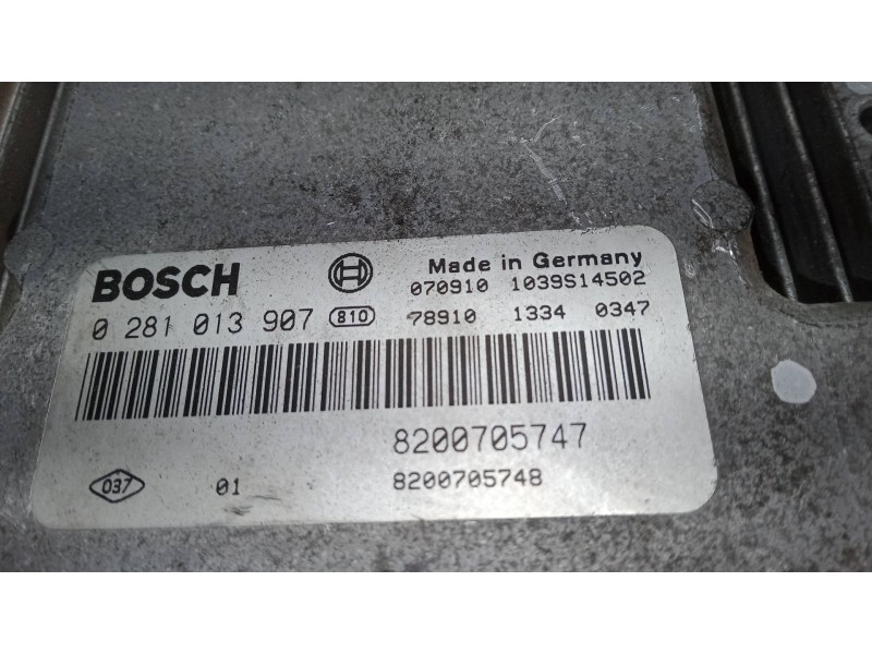 Recambio de centralita motor uce para renault grand scénic ii (jm0/1_) 1.9 dci (jm14) referencia OEM IAM 0281013907  8200705767