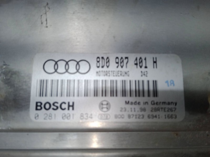Recambio de centralita motor uce para audi a4 b5 (8d2) 2.5 tdi referencia OEM IAM 8D0907401H  0281001834