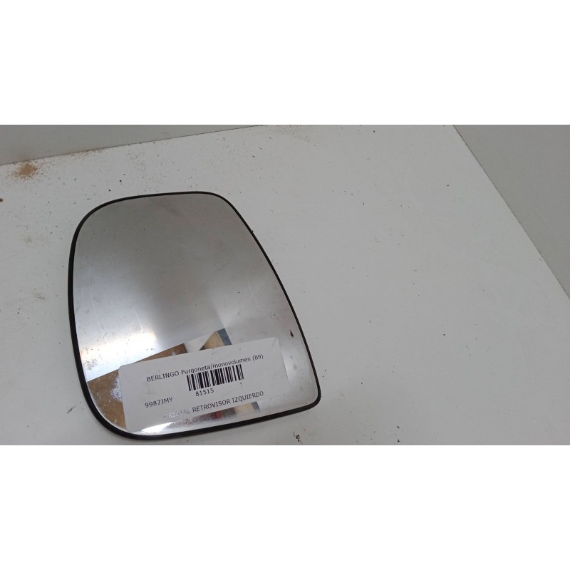 Recambio de cristal retrovisor izquierdo para citroën berlingo furgoneta/monovolumen (b9) 1.6 hdi 75 4x4 referencia OEM IAM   