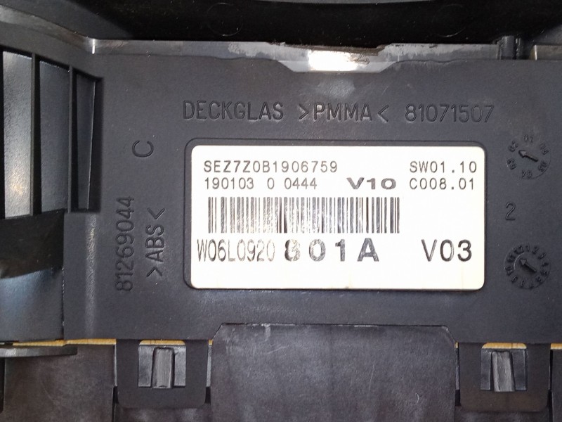 Recambio de cuadro instrumentos para seat ibiza iii (6l1) 1.9 sdi referencia OEM IAM W06L0920801A  110080104010A