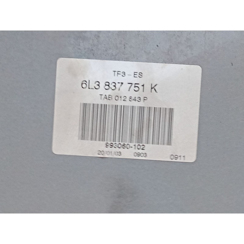 Recambio de elevalunas electrico delantero izquierdo para seat ibiza iii (6l1) 1.9 sdi referencia OEM IAM 6Q2959802A  6L3837751K