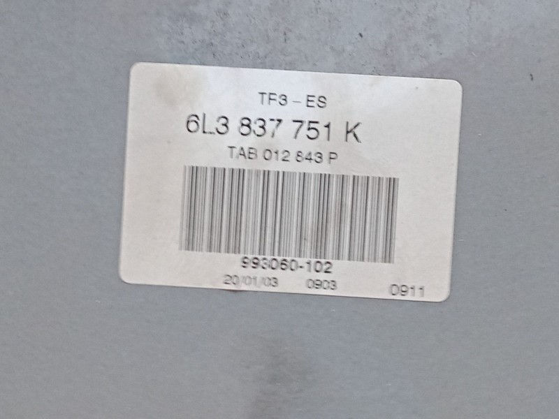 Recambio de elevalunas electrico delantero izquierdo para seat ibiza iii (6l1) 1.9 sdi referencia OEM IAM 6Q2959802A  6L3837751K