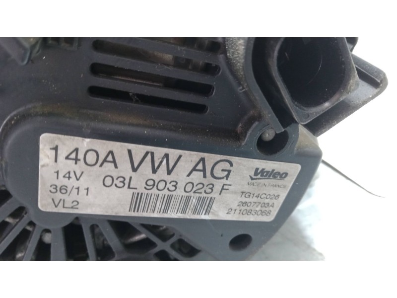 Recambio de alternador para volkswagen golf vi (5k1) 1.6 tdi referencia OEM IAM 03L903023F  