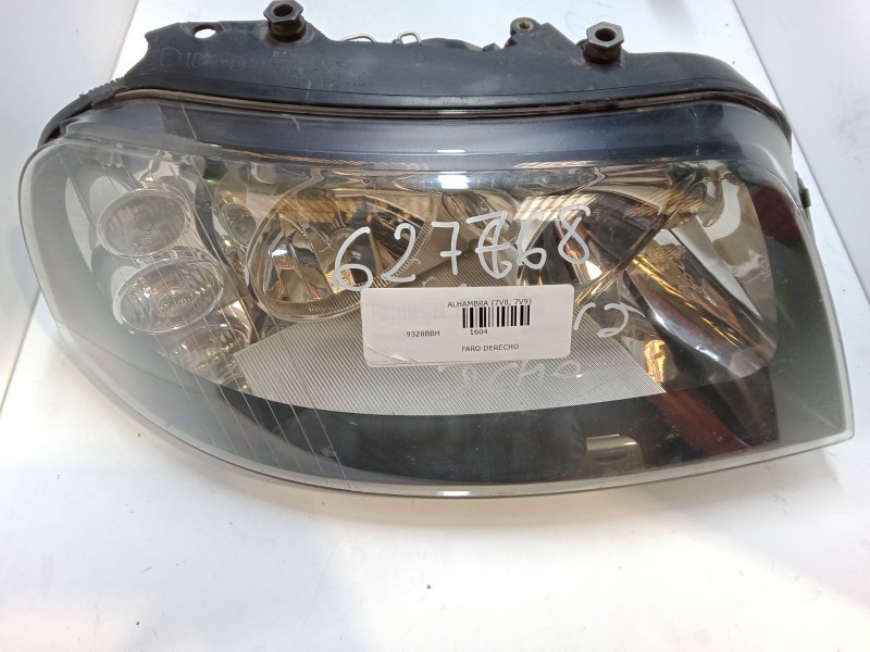 Recambio de faro derecho para seat alhambra (7v8, 7v9) 1.9 tdi referencia OEM IAM   